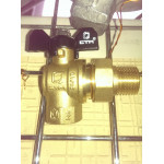 Кран шаровый DN-15 (1/2") угловой с удлинителем Кран шаровый DN-15 (1/2") угловой с удлинителем